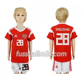 Fußballtrikots Russland Smolnikov 28 Kinder Heim Trikotsatz WM 2018